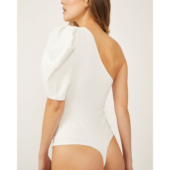 Free People White One-Shoulder Bodysuit - Picture 4 of 10